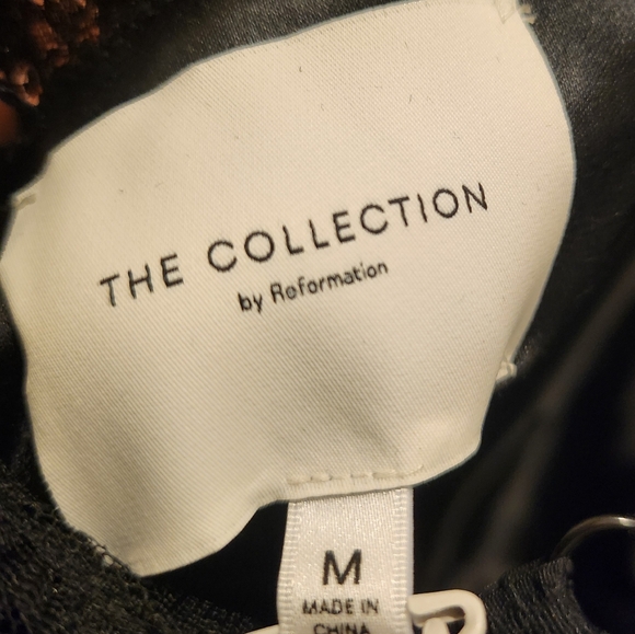 Reformation Nottingham Dress In Black - Picture 2 of 7